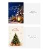 Christmas Cards Assortment Box 5x7 – 18 Pack Holiday Greeting Cards with Envelopes, 6 Elegant Christmas Designs, Premium 350gsm Thick Cardstock, Printed Messages Inside