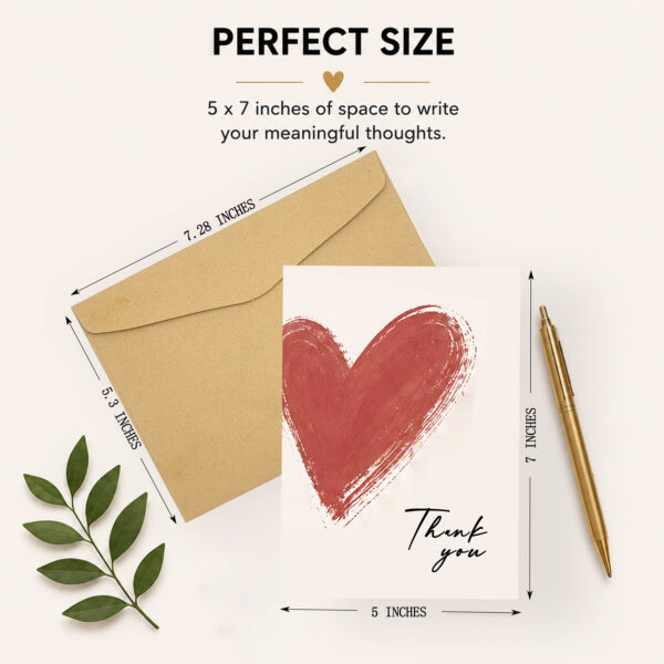 Thank You Cards Bulk with Envelopes, 18 Count 5x7 Inch Modern Thank You Note Cards Set, Printed on 350gsm Thick Cardstock, Blank All Occasion Greeting Cards for Weddings, Small Business, Baby Shower, Teachers and Friends